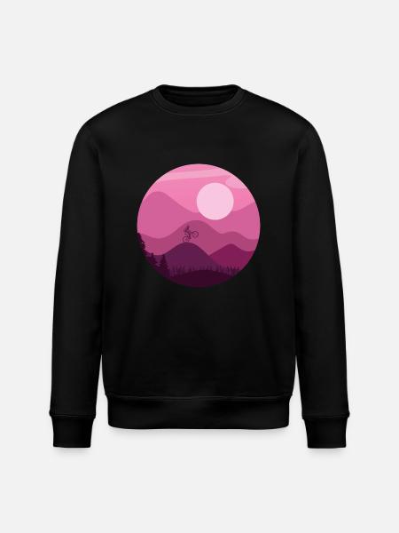 Mountain Biker - Stanley/Stella ROLLER Unisex Organic Sweatshirt - black
