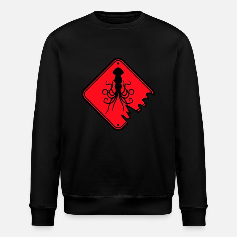 Pieuvre Danger Signe Avertissement Avertissement - Sweat bio ROLLER Stanley/Stella Unisexe - noir