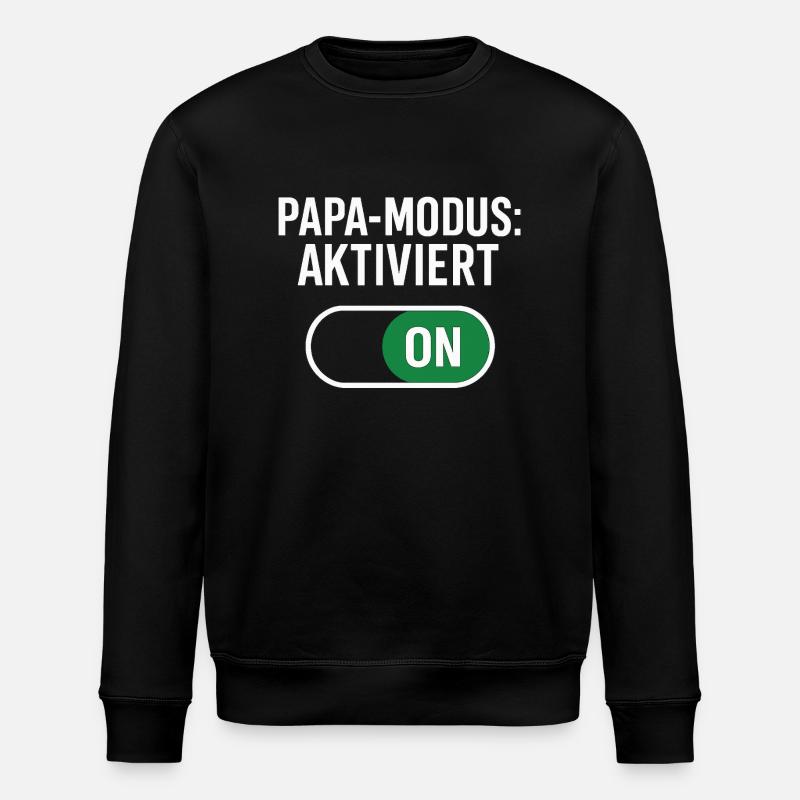 Papa-Modus aktiviert - Dad-Mode:ON - Stanley/Stella Unisex Bio-Sweatshirt ROLLER - Schwarz