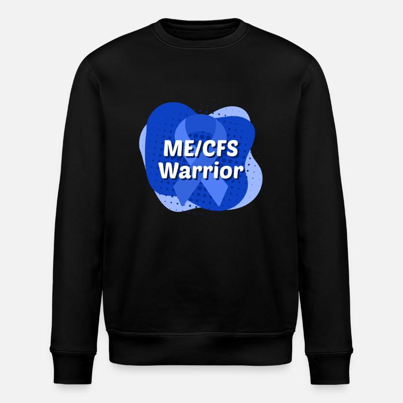 Ruban bleu guerrier ME/CFS - Sweat bio ROLLER Stanley/Stella Unisexe - noir