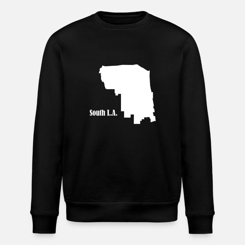 South L.A. white - Stanley/Stella ROLLER Unisex Organic Sweatshirt - black