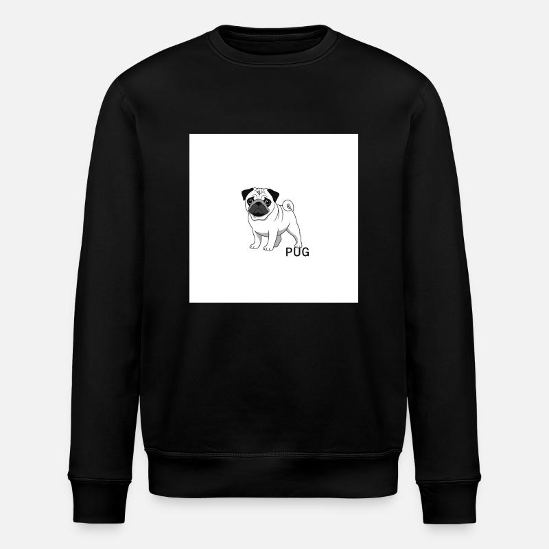 Der Mops - Stanley/Stella Unisex Bio-Sweatshirt ROLLER - Schwarz