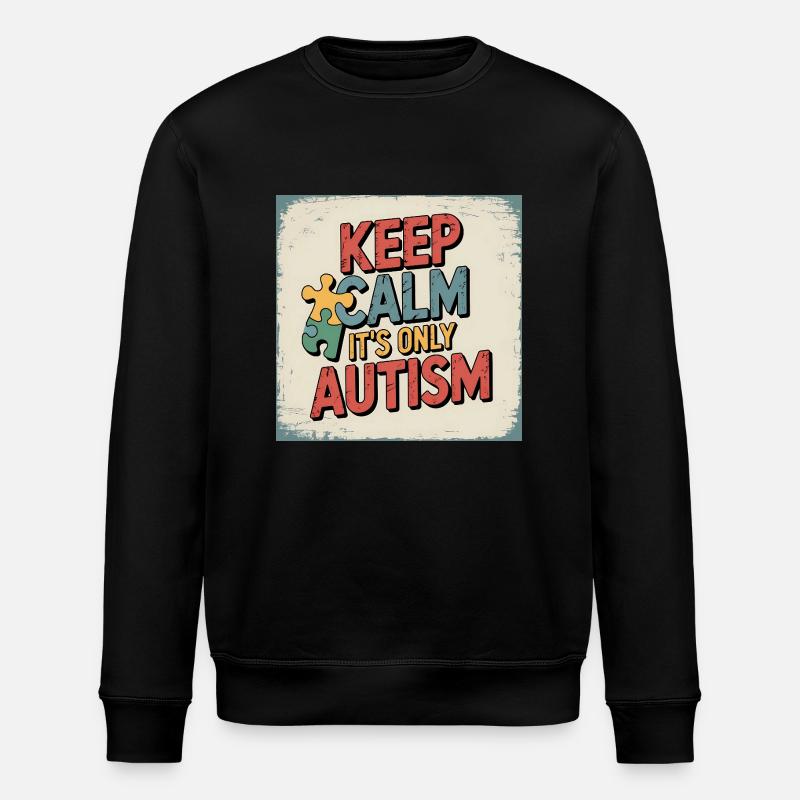 Autisme - Sweat bio ROLLER Stanley/Stella Unisexe - noir