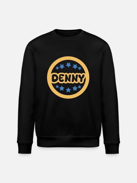 First name Denny - Stanley/Stella ROLLER Unisex Organic Sweatshirt - black
