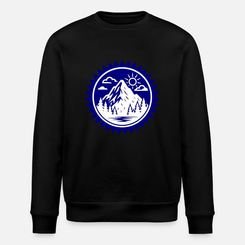 Berge Natur Logo - Stanley/Stella Unisex Bio-Sweatshirt ROLLER - Schwarz