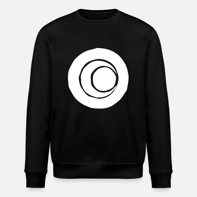 Circles Art... Vector graphic - Stanley/Stella ROLLER Unisex Organic Sweatshirt - black