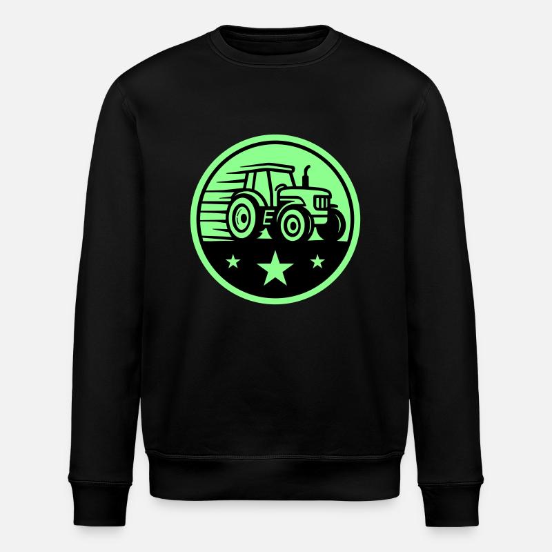 Traktor Farmer - Stanley/Stella Unisex Bio-Sweatshirt ROLLER - Schwarz