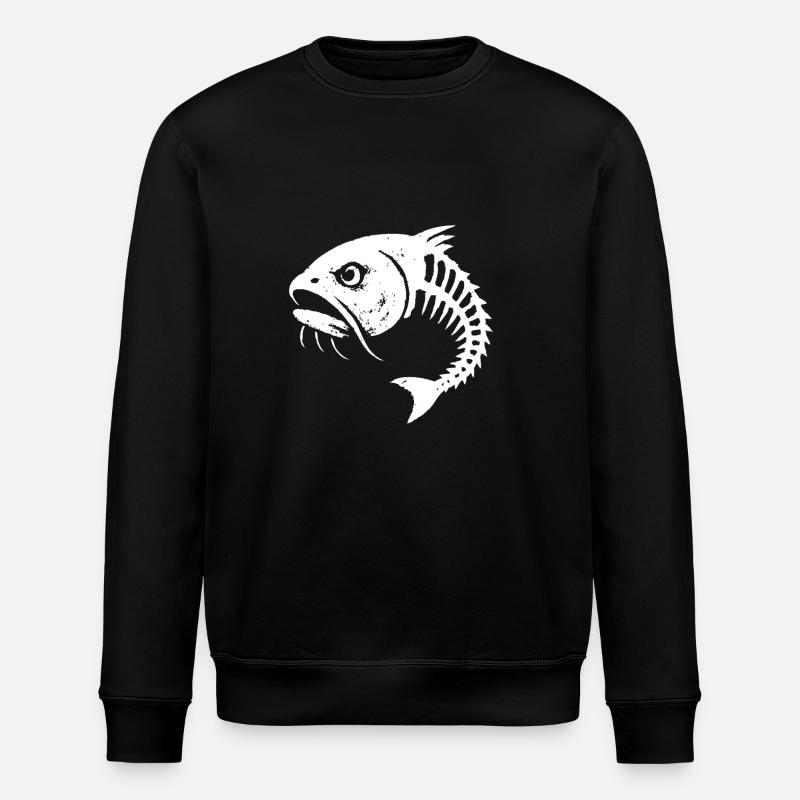 Herringbone Sour - Stanley/Stella ROLLER Unisex Organic Sweatshirt - black