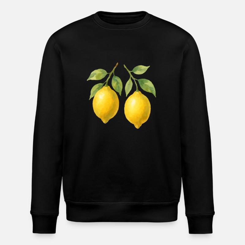 Citrons - Sweat bio ROLLER Stanley/Stella Unisexe - noir