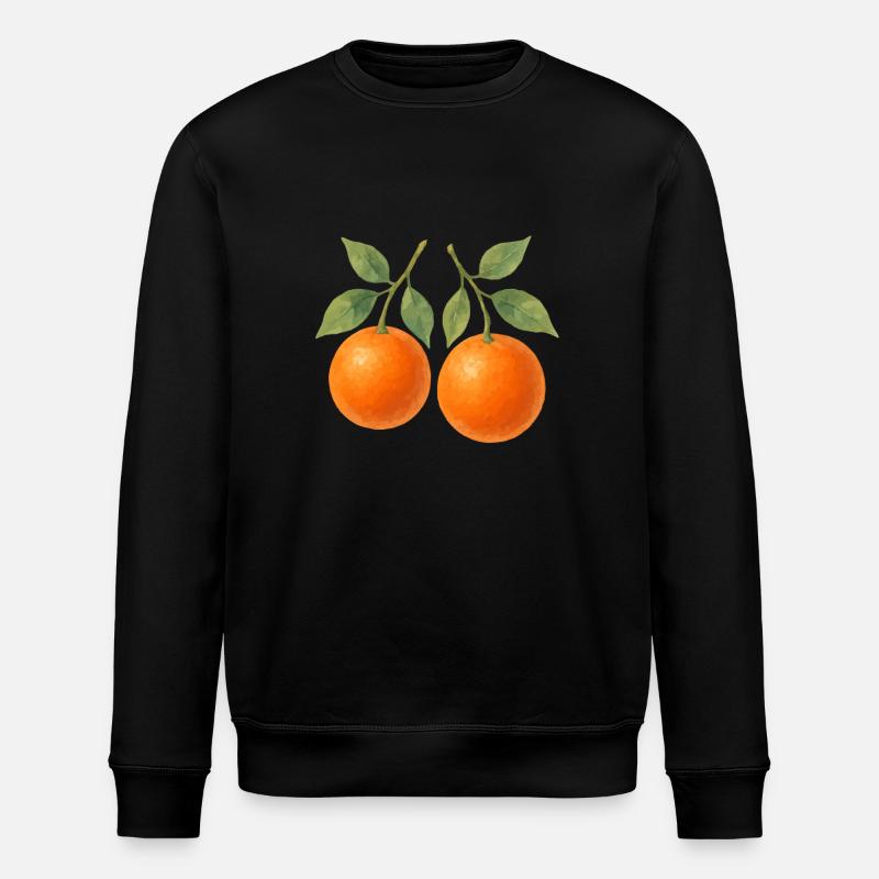 Oranges - Stanley/Stella ROLLER Unisex Organic Sweatshirt - black