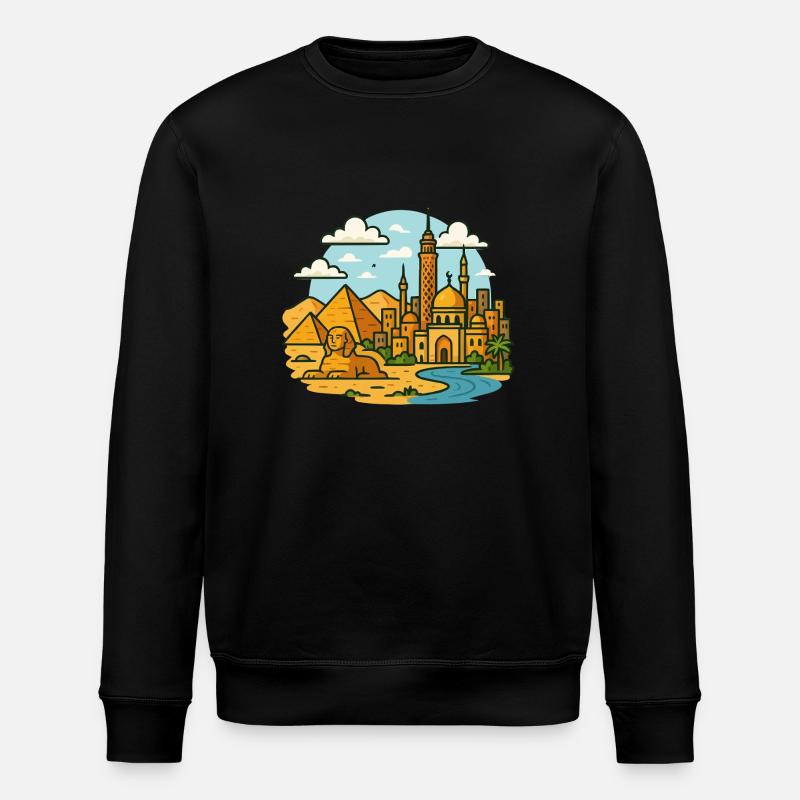 cairo kairo stadt - Stanley/Stella Unisex Bio-Sweatshirt ROLLER - Schwarz