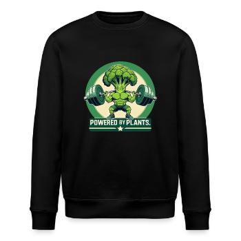 Alimenté par des protéines – Fun Fitness Brocoli - Sweat bio ROLLER Stanley/Stella Unisexe - noir - Devant - Nik (191cm)