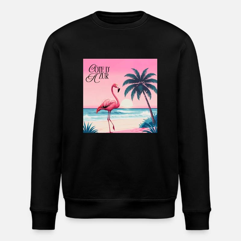 Flamingo - Stanley/Stella Unisex Bio-Sweatshirt ROLLER - Schwarz