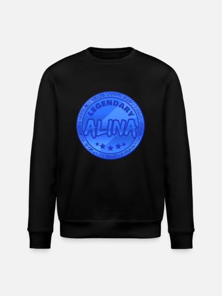 Vorname Alina - Stanley/Stella Unisex Bio-Sweatshirt ROLLER - Schwarz