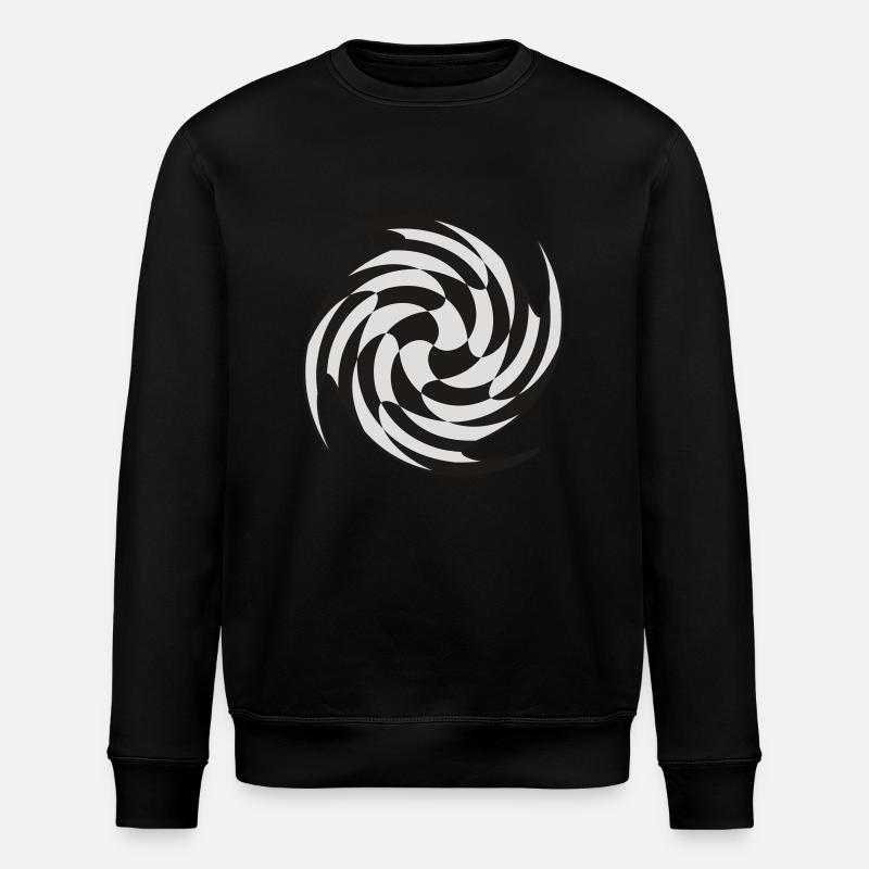Swirl chess - Stanley/Stella Unisex Bio-Sweatshirt ROLLER - Schwarz