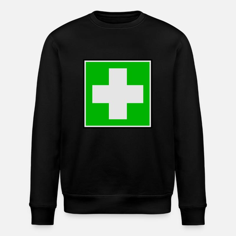Première Croix de l'aide - Sweat bio ROLLER Stanley/Stella Unisexe - noir