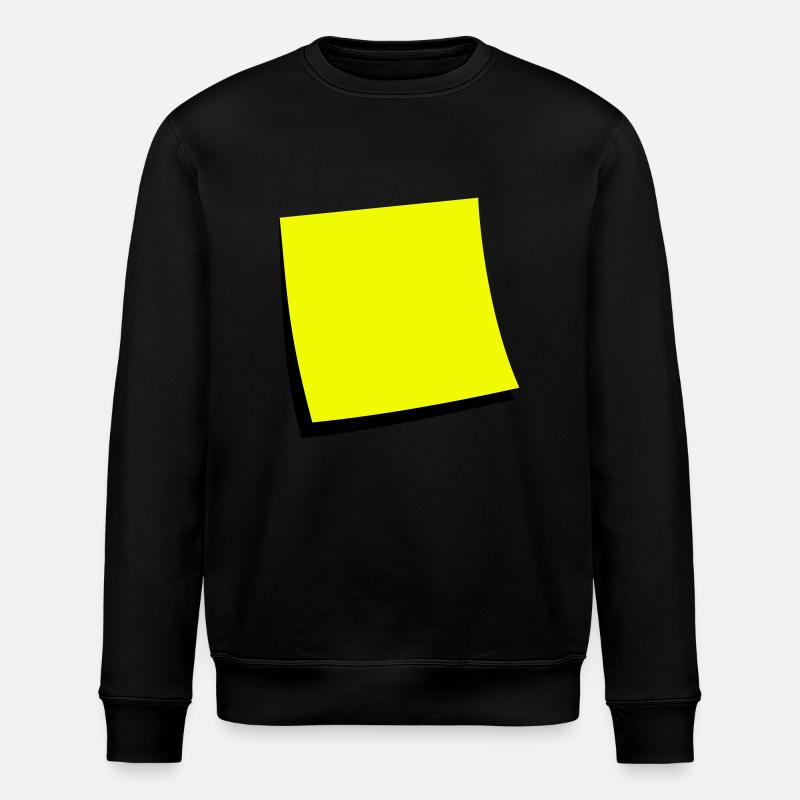 sticky note - add text - Stanley/Stella ROLLER Unisex Organic Sweatshirt - black