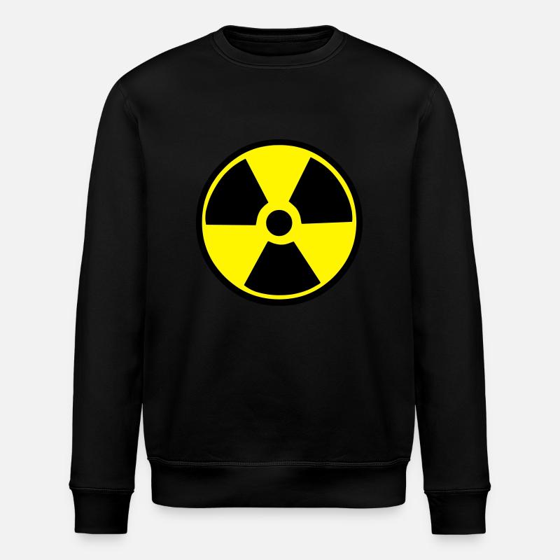 Radioactive Warning - Stanley/Stella ROLLER Unisex Organic Sweatshirt - black