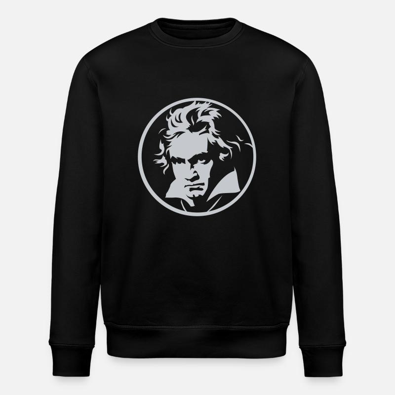 Roll Over Beethoven (négatif) - Sweat bio ROLLER Stanley/Stella Unisexe - noir