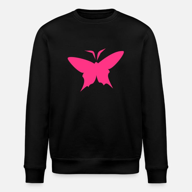 Schmetterling - Stanley/Stella Unisex Bio-Sweatshirt ROLLER - Schwarz