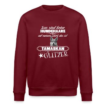 TAMASKAN GLITZER - Stanley/Stella Unisex Bio-Sweatshirt ROLLER - Burgunderrot - Vorne - Nik (191cm)