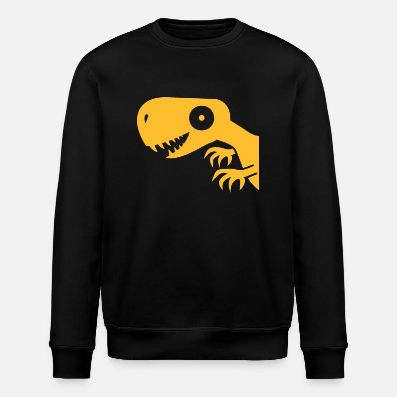 Dinosaurier, Dino, Tyrannosaurus Rex - Stanley/Stella Unisex Bio-Sweatshirt ROLLER - Schwarz