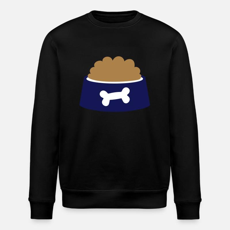 Hund Hundenapf Geschenk - Stanley/Stella Unisex Bio-Sweatshirt ROLLER - Schwarz