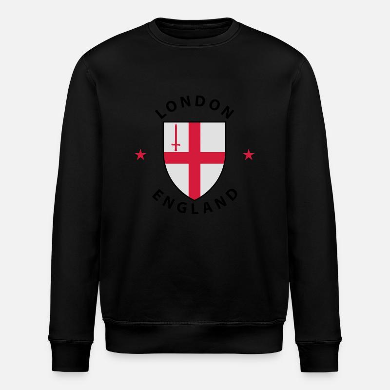London - Stanley/Stella Unisex Bio-Sweatshirt ROLLER - Schwarz