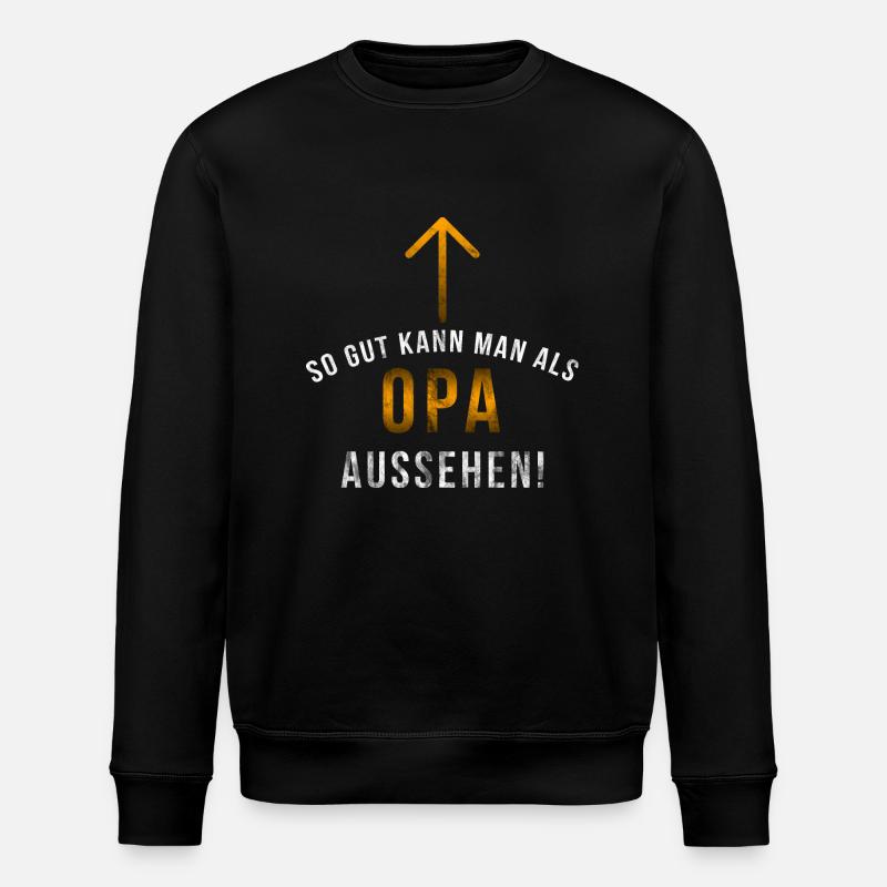 Opa - Stanley/Stella Unisex Bio-Sweatshirt ROLLER - Schwarz