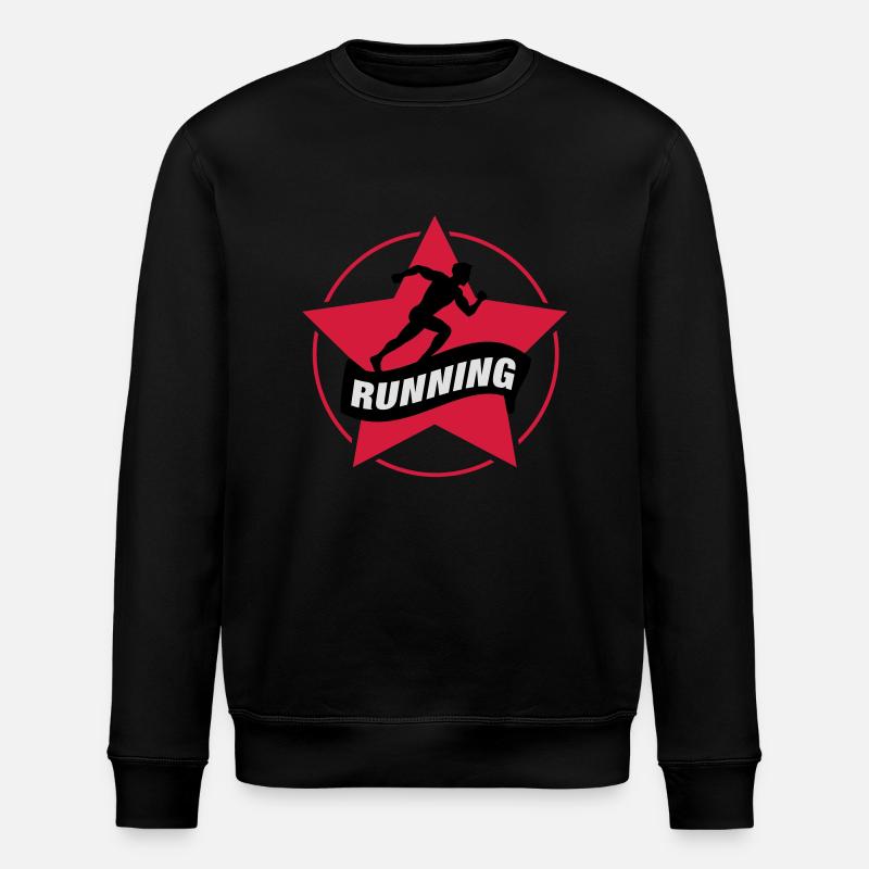 running_star___f3 - Stanley/Stella Unisex Bio-Sweatshirt ROLLER - Schwarz
