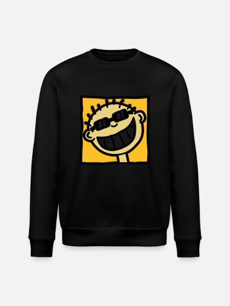 A grinning Tourist - Stanley/Stella ROLLER Unisex Organic Sweatshirt - black