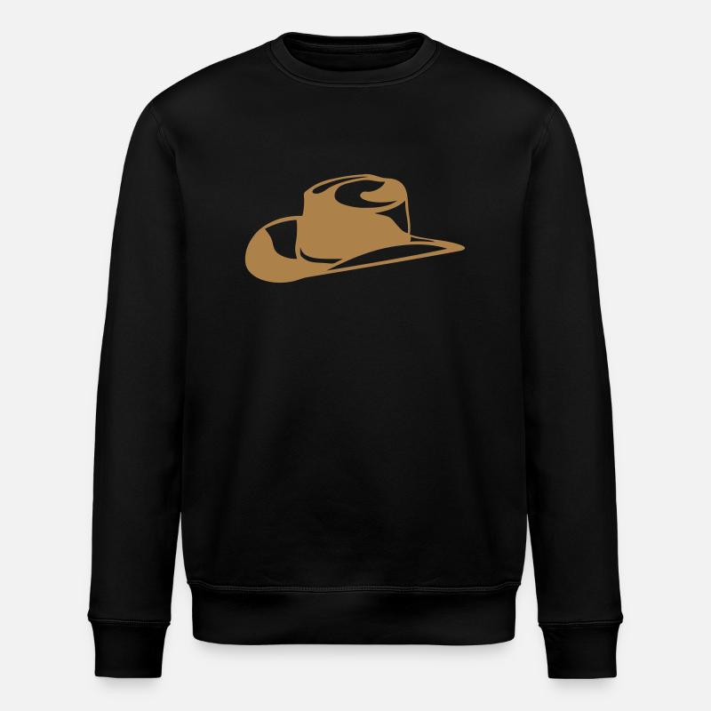hat cowboy hat 807 - Stanley/Stella ROLLER Unisex Organic Sweatshirt - black