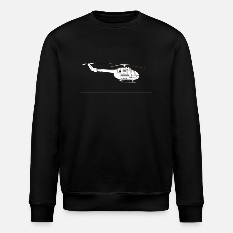 Bo105 Seite - Stanley/Stella Unisex Bio-Sweatshirt ROLLER - Schwarz