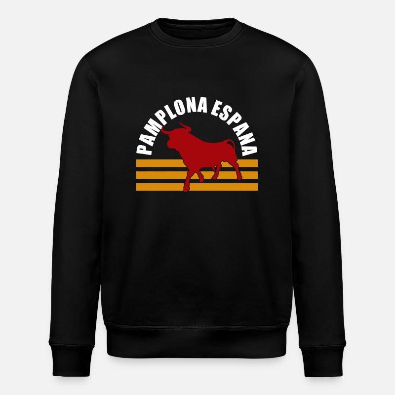 pamplona espana - Stanley/Stella ROLLER Unisex Organic Sweatshirt - black
