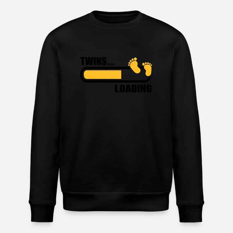 Zwillinge - Stanley/Stella Unisex Bio-Sweatshirt ROLLER - Schwarz