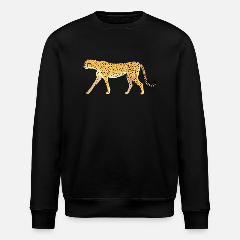 Guépard / Cheetah 01 - Sweat bio ROLLER Stanley/Stella Unisexe - noir