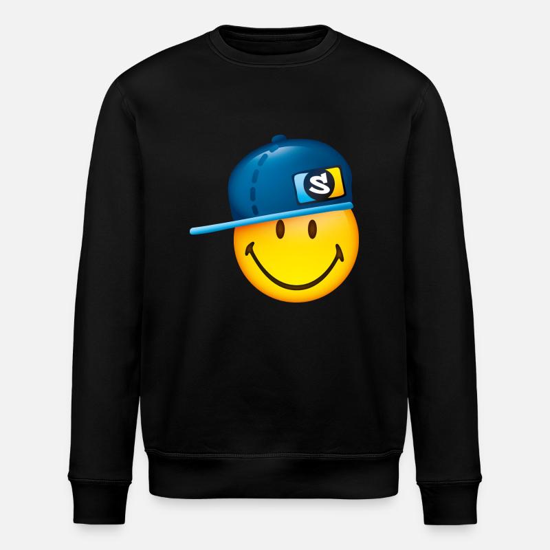 Smiley Cap - Stanley/Stella Unisex Bio-Sweatshirt ROLLER - Schwarz