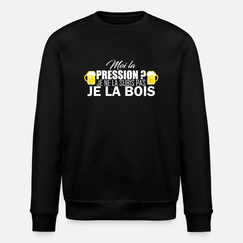 moi la pression - Sweat bio ROLLER Stanley/Stella Unisexe - noir