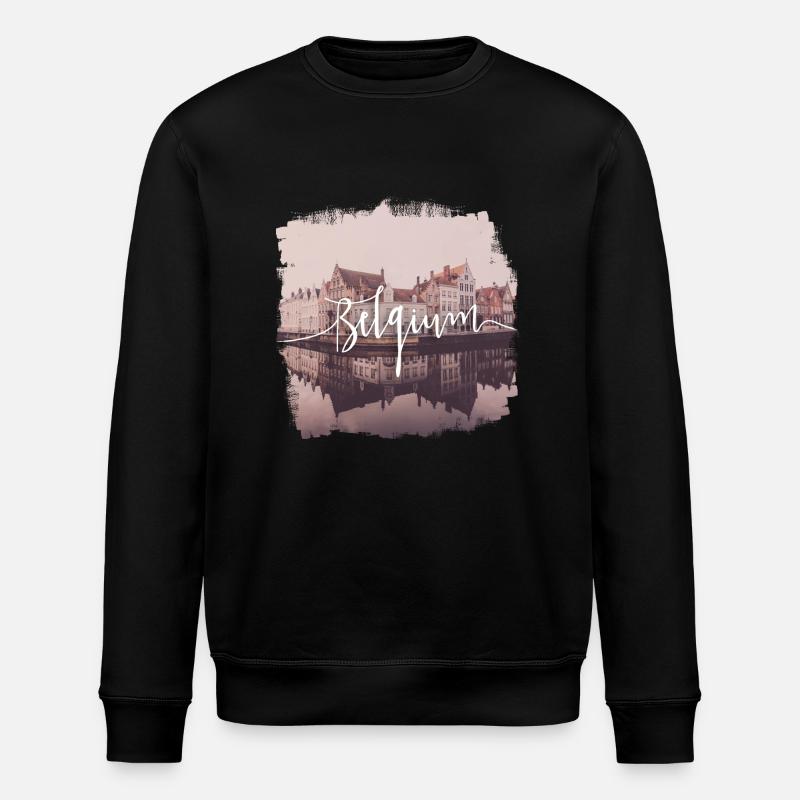 Belgium - Stanley/Stella Unisex Bio-Sweatshirt ROLLER - Schwarz