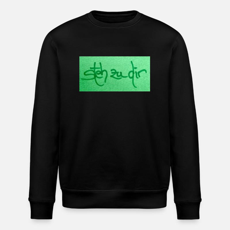 steh zu dir - Stanley/Stella Unisex Bio-Sweatshirt ROLLER - Schwarz