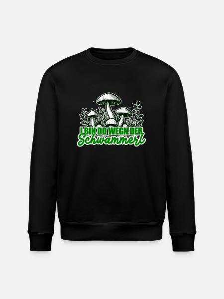 Pilzsammler Lustiger Spruch - Stanley/Stella Unisex Bio-Sweatshirt ROLLER - Schwarz