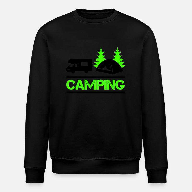 Camping 01 - Stanley/Stella ROLLER Unisex Organic Sweatshirt - black