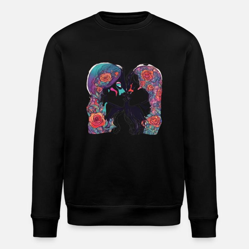 Embrasse-moi - Sweat bio ROLLER Stanley/Stella Unisexe - noir