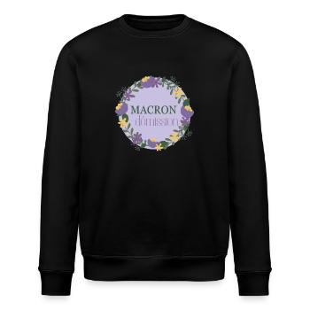 Macron tritt zurück - Stanley/Stella Unisex Bio-Sweatshirt ROLLER - Schwarz - Vorne - Nik (191cm)