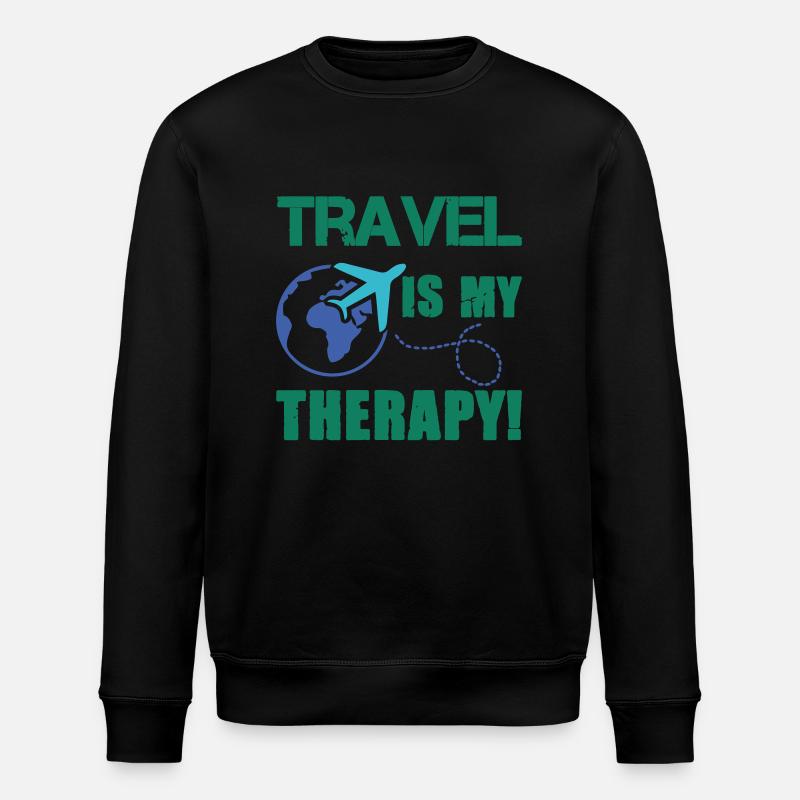 travel therapy - Stanley/Stella Unisex Bio-Sweatshirt ROLLER - Schwarz
