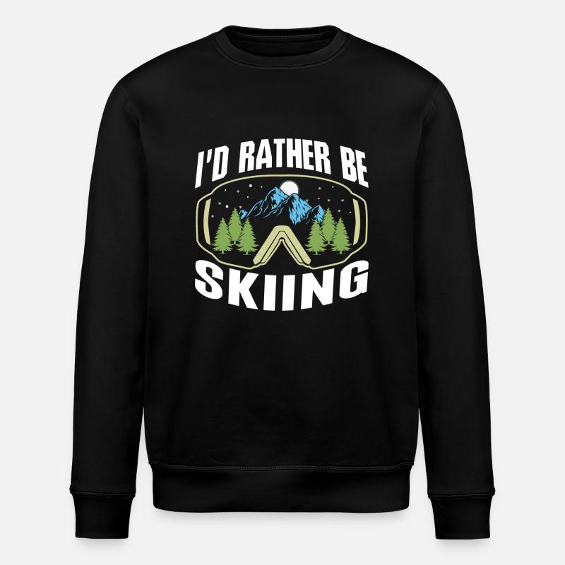 Ski skiing - Sweat bio ROLLER Stanley/Stella Unisexe - noir