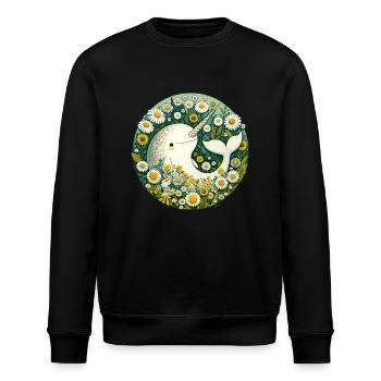 Narwal - Stanley/Stella Unisex Bio-Sweatshirt ROLLER - Schwarz - Vorne - Nik (191cm)