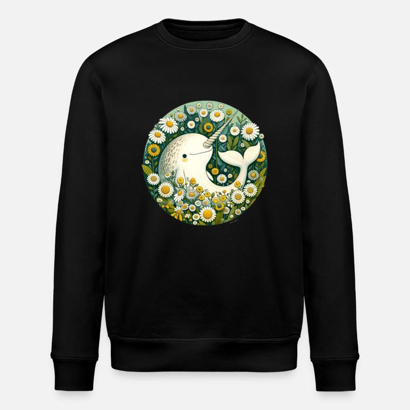 Narwal - Stanley/Stella Unisex Bio-Sweatshirt ROLLER - Schwarz