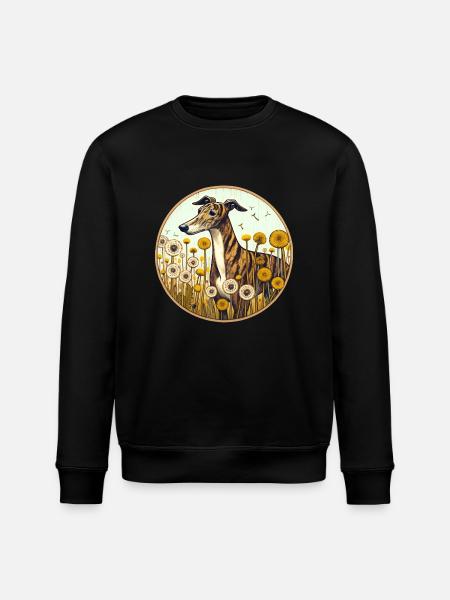Lévrier bringé - Sweat bio ROLLER Stanley/Stella Unisexe - noir