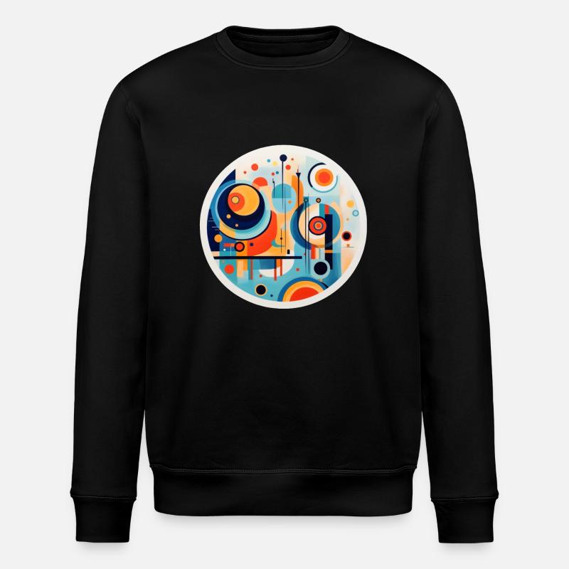 abstrakte Kunst - Stanley/Stella Unisex Bio-Sweatshirt ROLLER - Schwarz